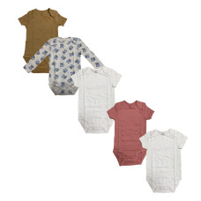 Fox & Bunny Baby Bodysuit Multi 5pcs pack L-86B